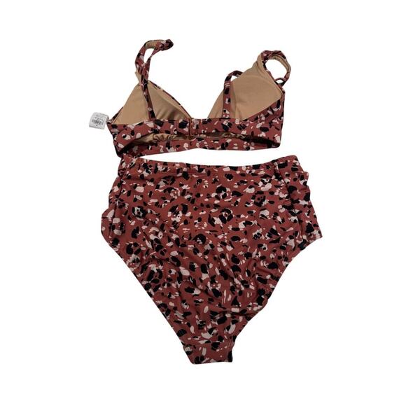 Old Navy NWT Bikini Set Leopard Print Medium Brown - Picture 4 of 7